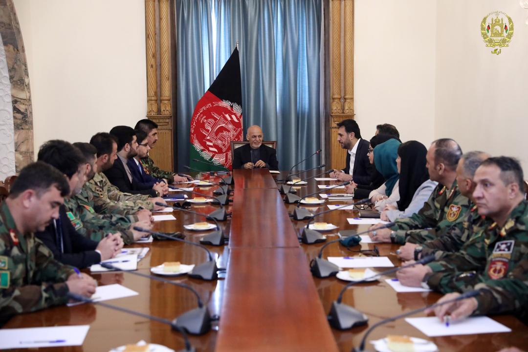 President Ghani meets with the Ministry of National Defense leadership!