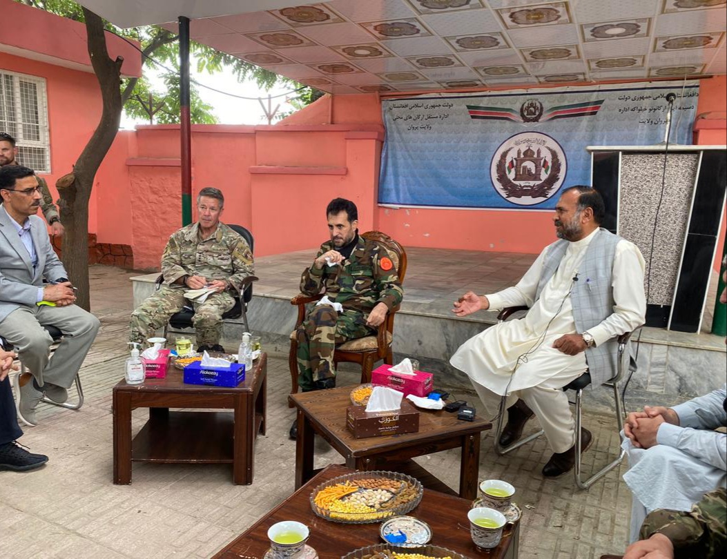 Gen. Asadullah Khalid, acting Minister of Defense, once again visits the Parwan province!