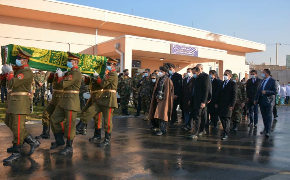 Funeral ceremony of Gen. Suhaila Sediq was held with the presence of President Mohammad Ashraf Ghani and senior MoD officials at the Sardar Daud Khan Hospital!