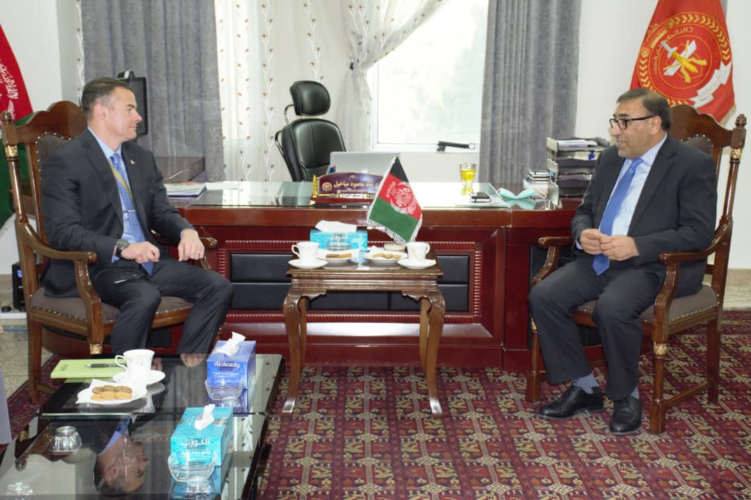 First Deputy Minister of Defense Meets with the newly appointed US Defense attaché in Kabul! 