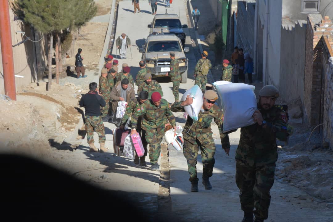 Commando Forces donated food for some of the ANA martyrs’ families!