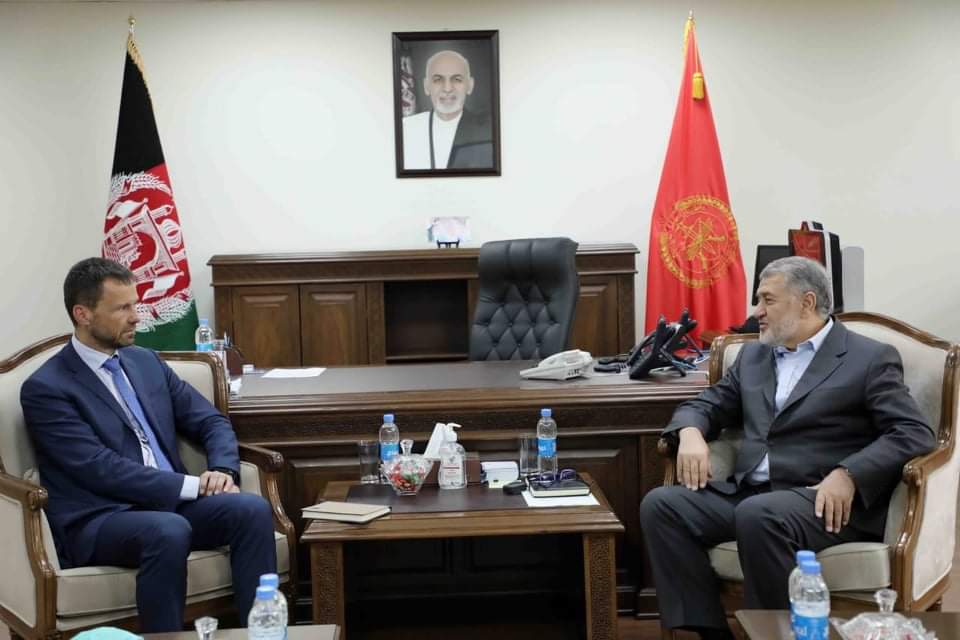 Acting Defense Minister meets with Acting Special Envoy of the European Union for Afghanistan