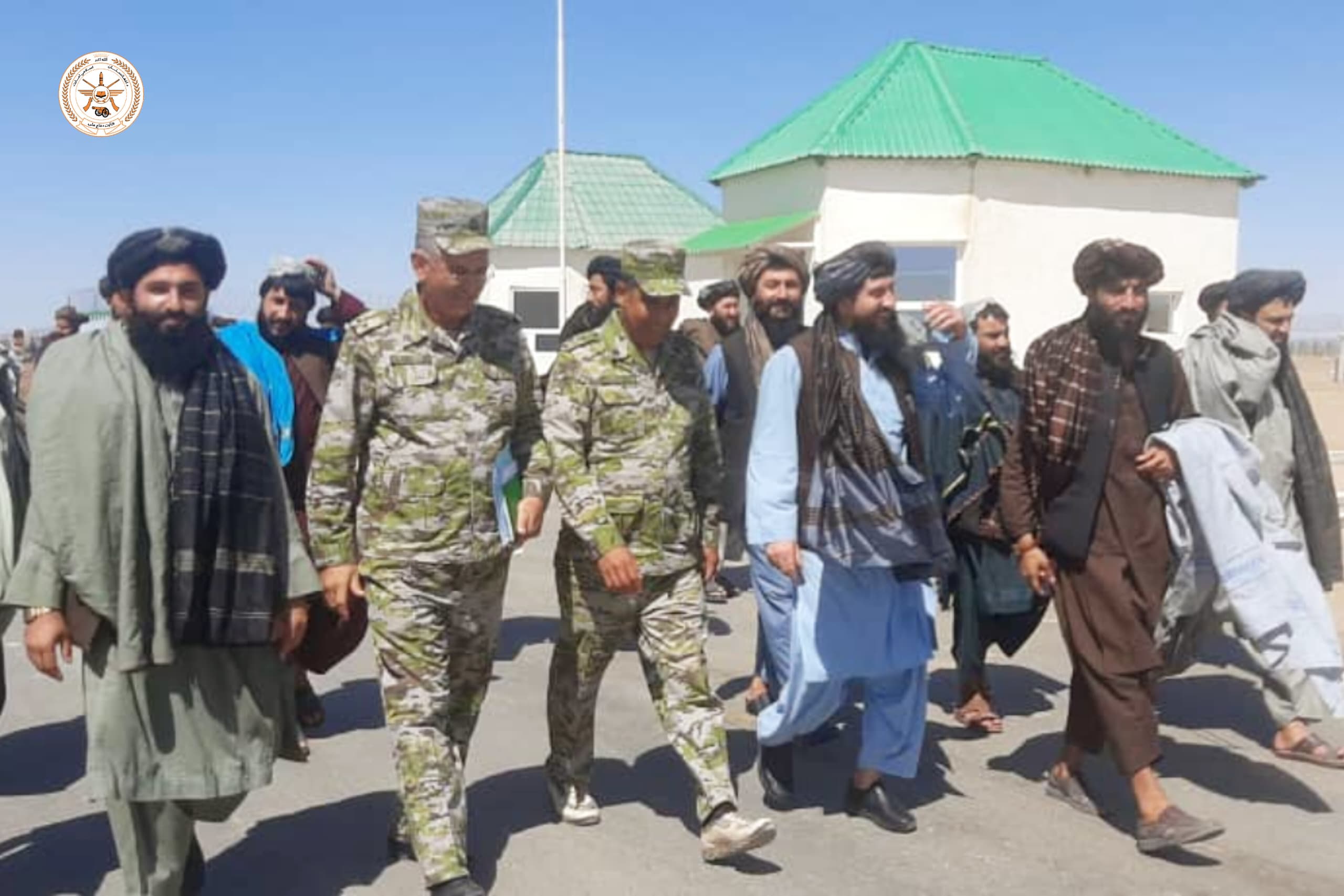 Officials Delegations of the 209 Al-Fatah Army Corps meets with the Turkmen delegation in the Aqina Port 